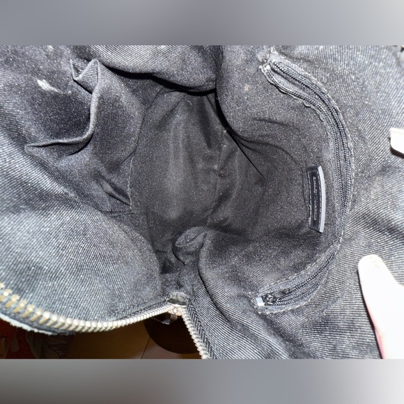 Brandy Melville vintage mini black backpack metallic sheen - Picture 7 of 10